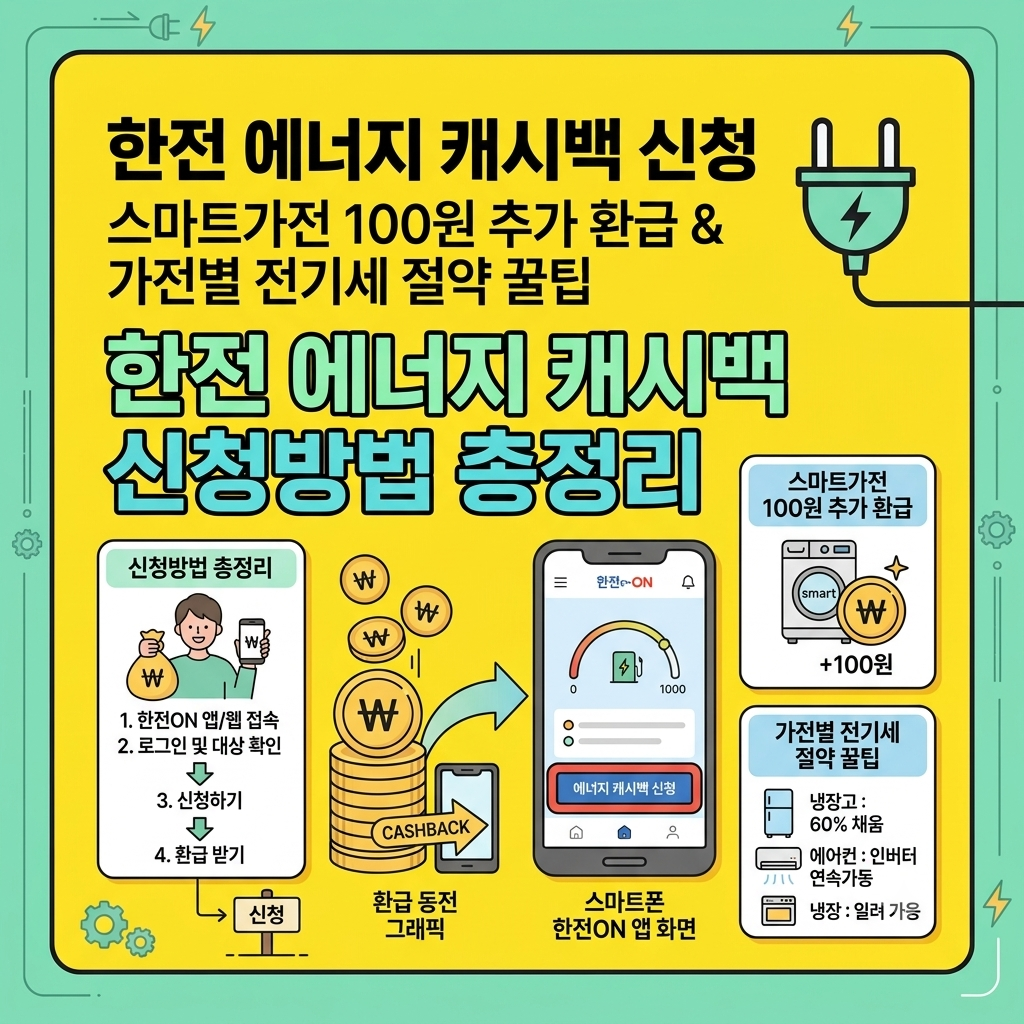 한전 에너지 캐시백 신청하기