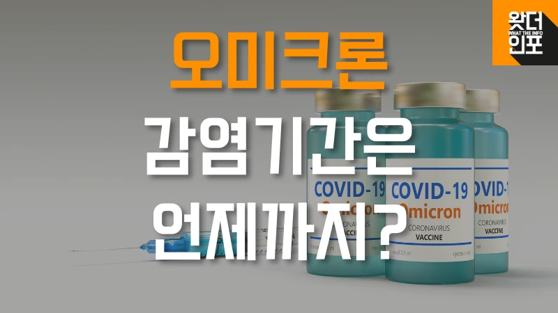 오미크론 전염 언제까지?