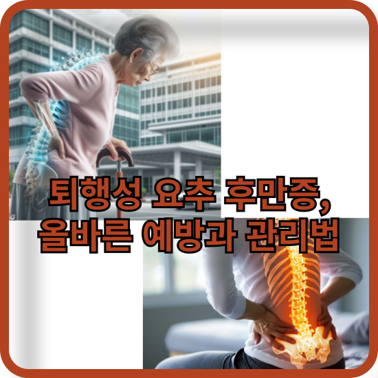 퇴행성 요추 후만증, 올바른 예방과 관리법