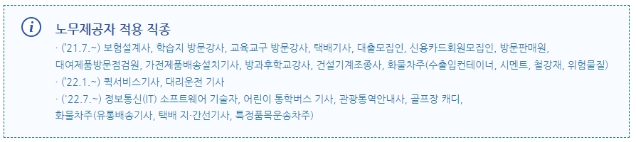 노무제공자 고용보험 지급대상 신청방법