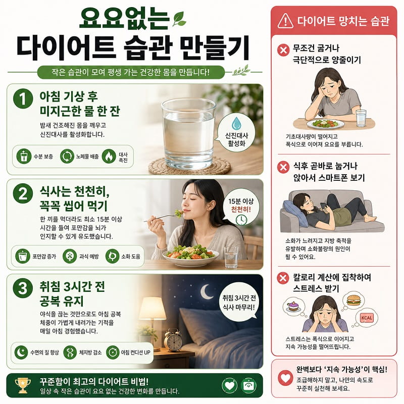 요요없는 다이어트 습관