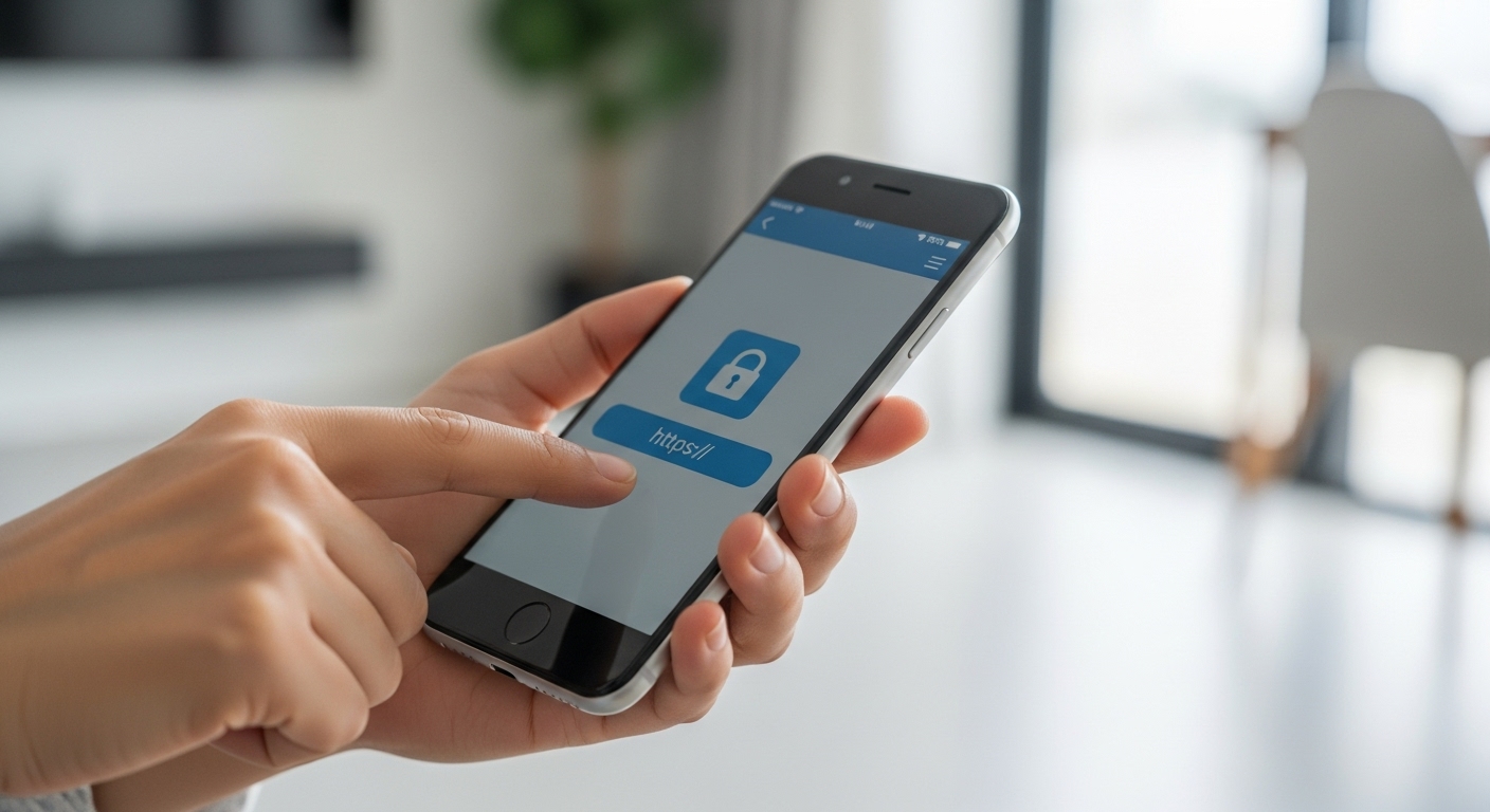 스마트폰 공식 앱 내 안전결제 시스템을 이용해 중고거래를 하는 한국인의 손.