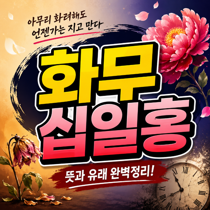 화무십일홍 뜻