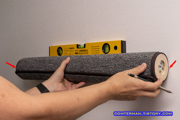 딱폴750 수평 작업