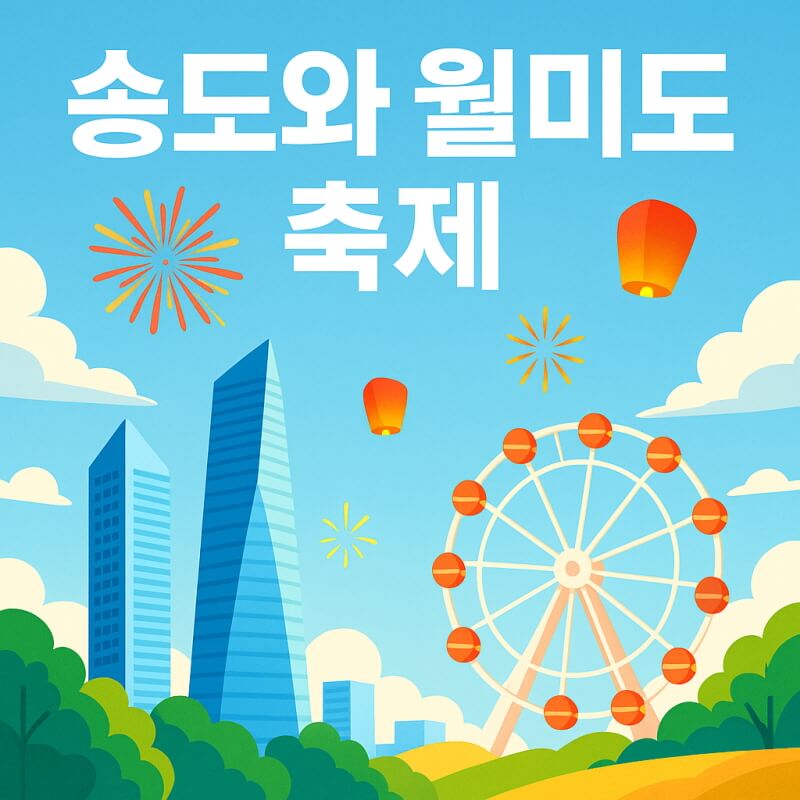 송도와 월미도 축제 비교 분위기와 콘텐츠 및 편의성 관련사진