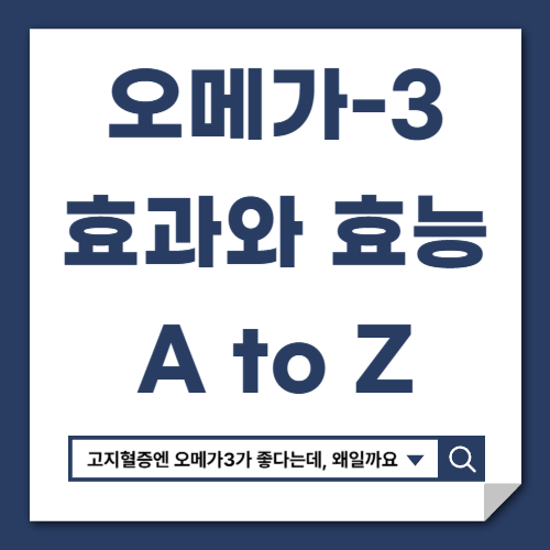 오메가 3 효능 A to Z
