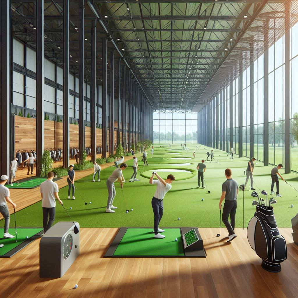 실내골프연습장 배경