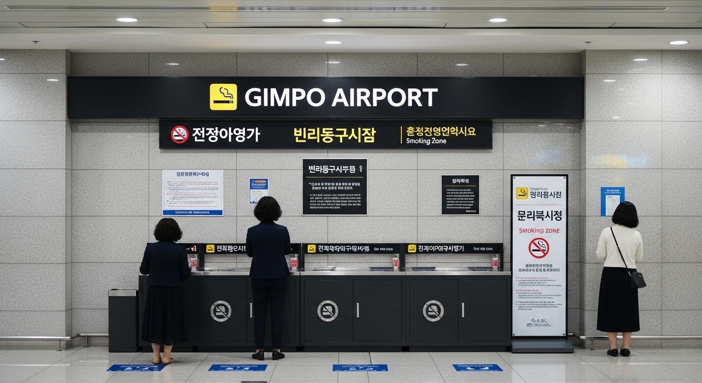 김포공항 흡연구역