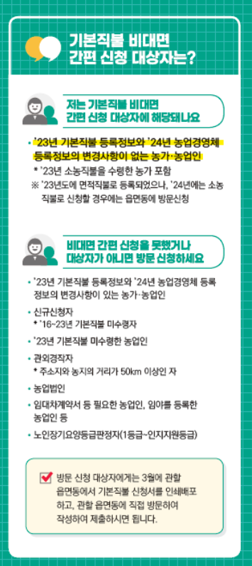 공익직불금 신청 방법 (신청자격, 지급시기)