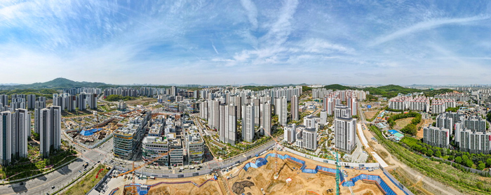 인천시 서구 검단신도시 전경.