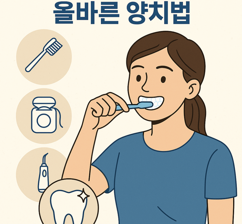 올바른 양치법과 관련한 이미지