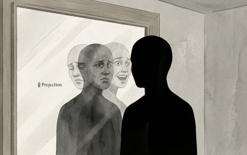 타인에게 보이는 모습이 나의 내면을 반영하는 투영 심리 이미지