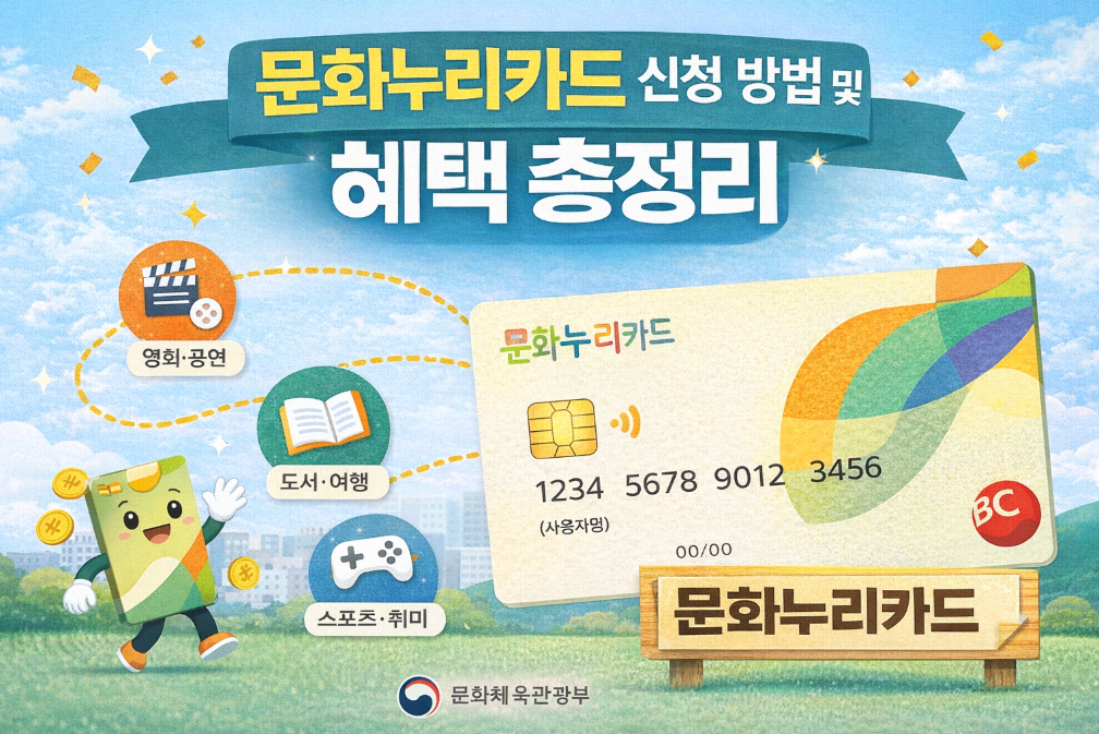 문화누리카드 신청부터 혜택까지 3분 완벽 정리