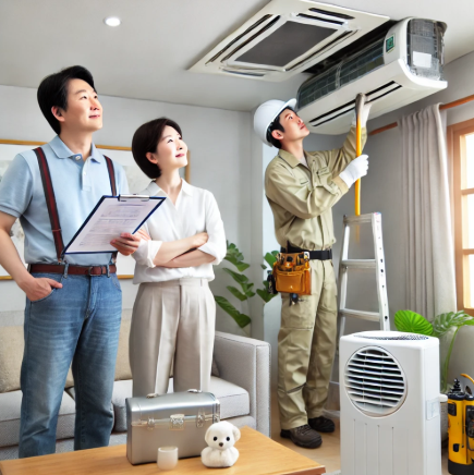 업소용 시스템에어컨 청소 방법