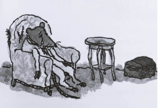 데릭이 자신이 한 짓 때문에 괴로워하는 모습