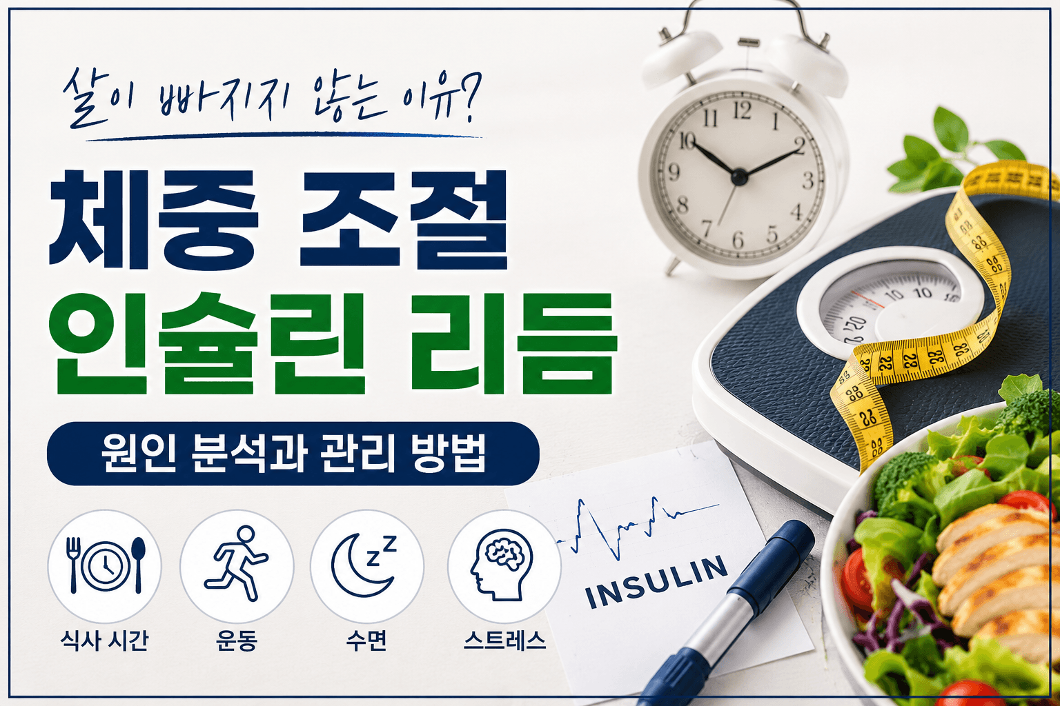 체중 조절 인슐린 리듬이 중요한 이유, 살이 빠지지 않는 원인 알아보기