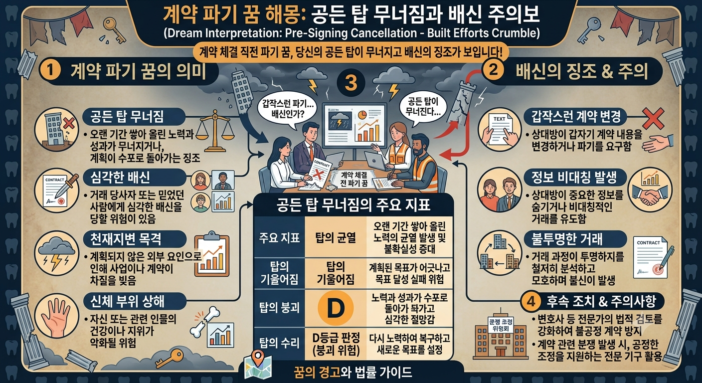 계약 파기·차질·불신과 관련된 꿈