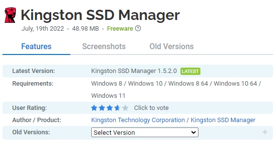 Kingston-SSD-Manager