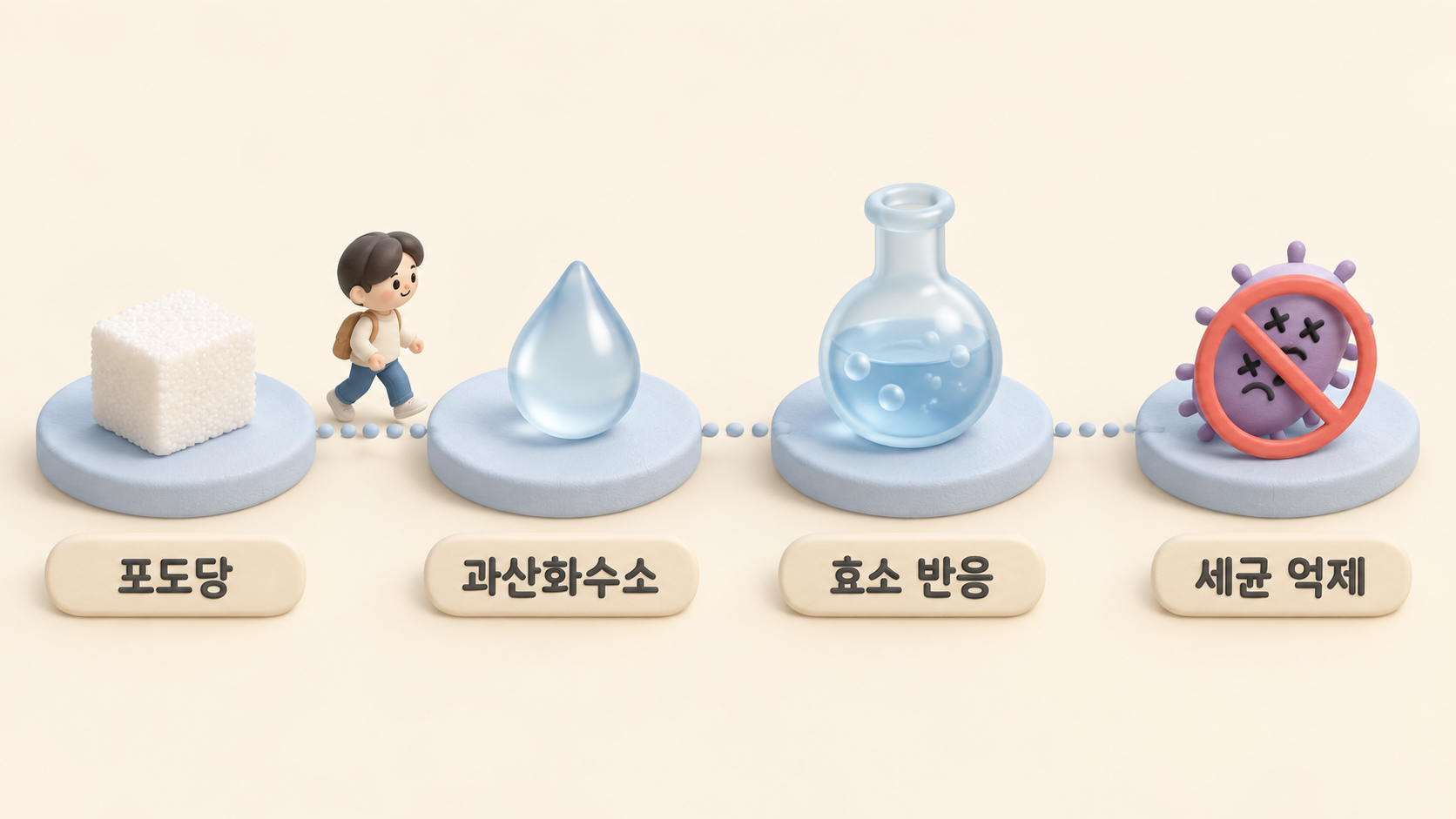 효소 치약 반응 순서도