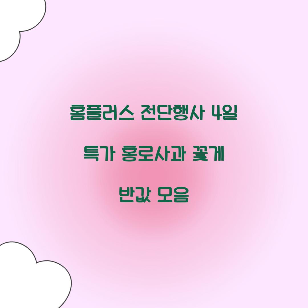 홈플러스 전단행사