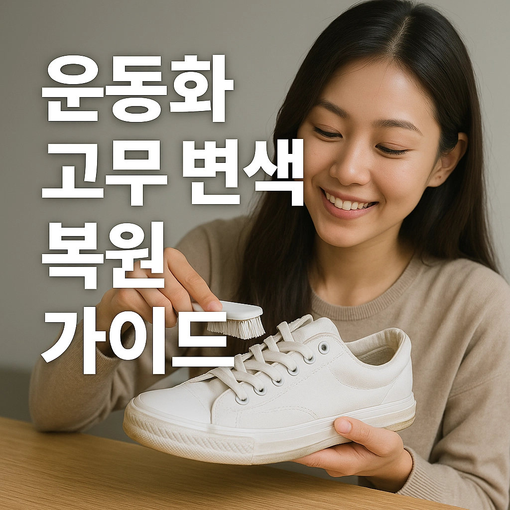운동화 고무 변색 복원 가이드