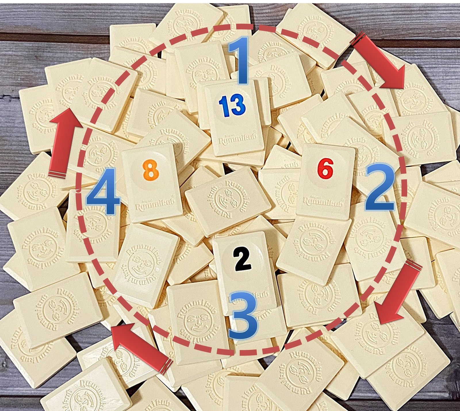 루미큐브 선 가리기와 순서