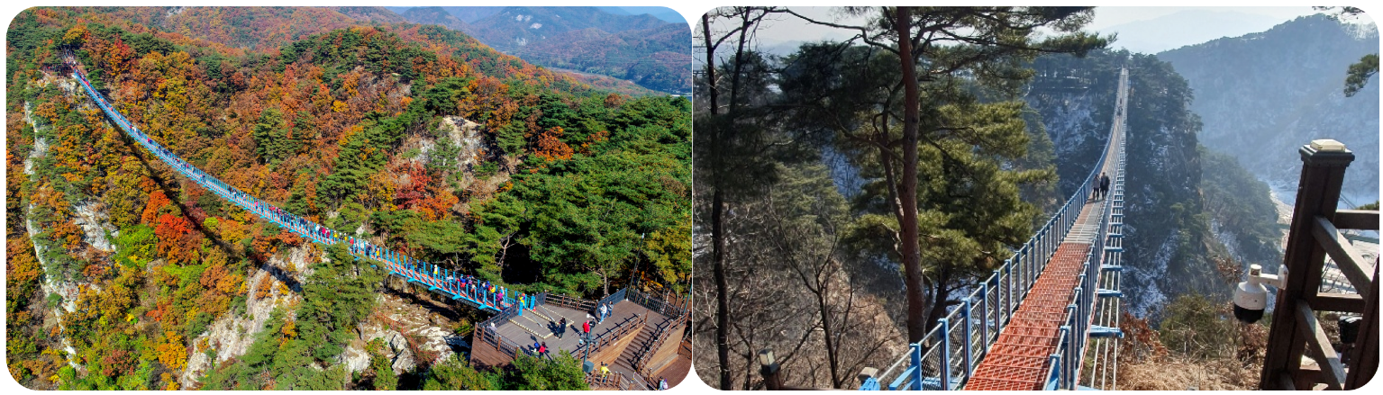 강원도 원주 가볼만한 곳: 소금산 그랜드밸리 출렁다리