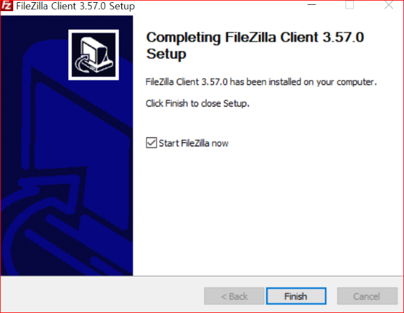 파일질라 복사 완료