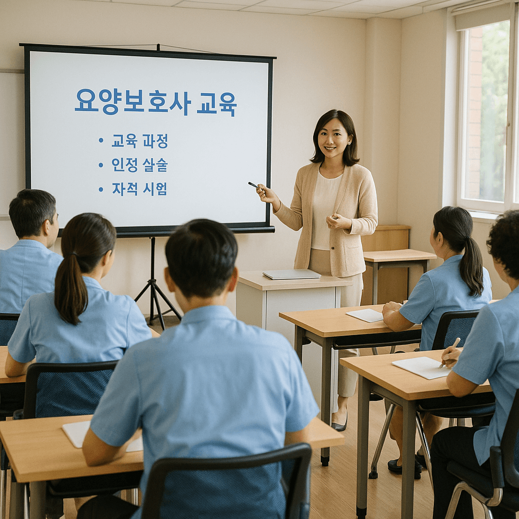 요양보호사 수업장면