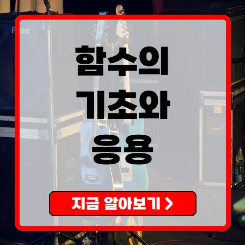 함수의 기초와 응용
