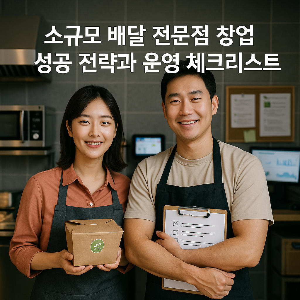 소규모 배달 전문점 창업 성공 전략과 운영 체크리스트