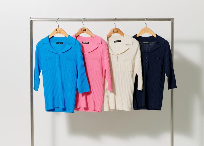 조르쥬레쉬 GR 마카롱 오픈 카라 니트 4종