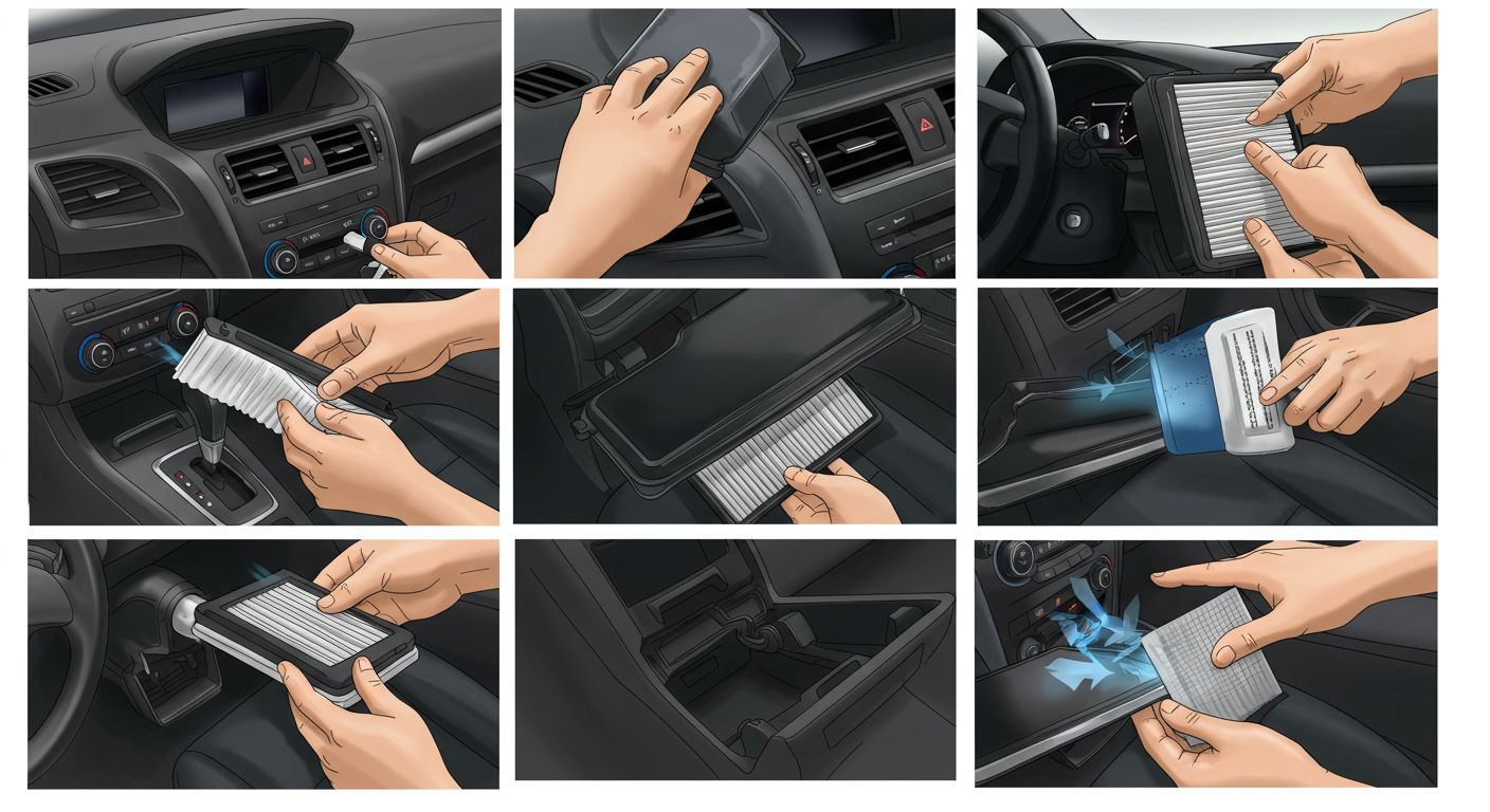 에어컨 필터 교체 이미지