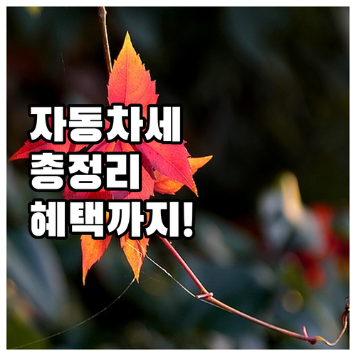 충청남도 자동차세 A to Z: 납부..