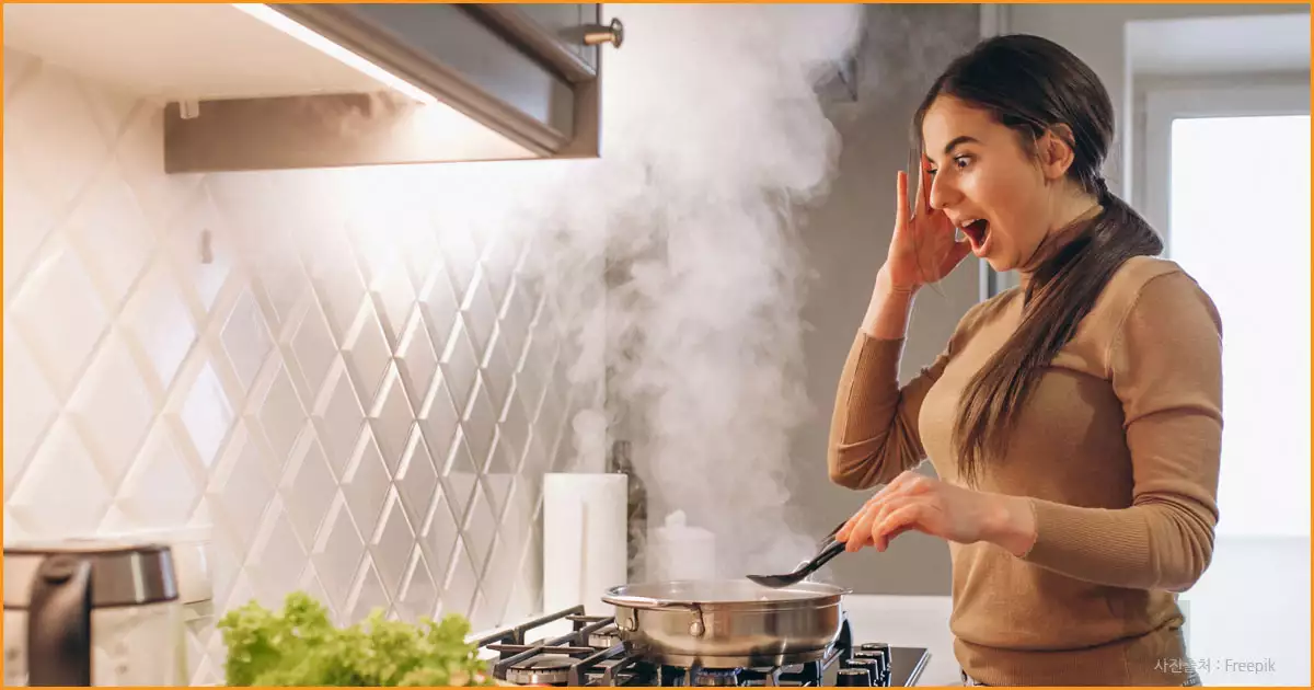 가스누설감지기 오류-주방 환경 요인