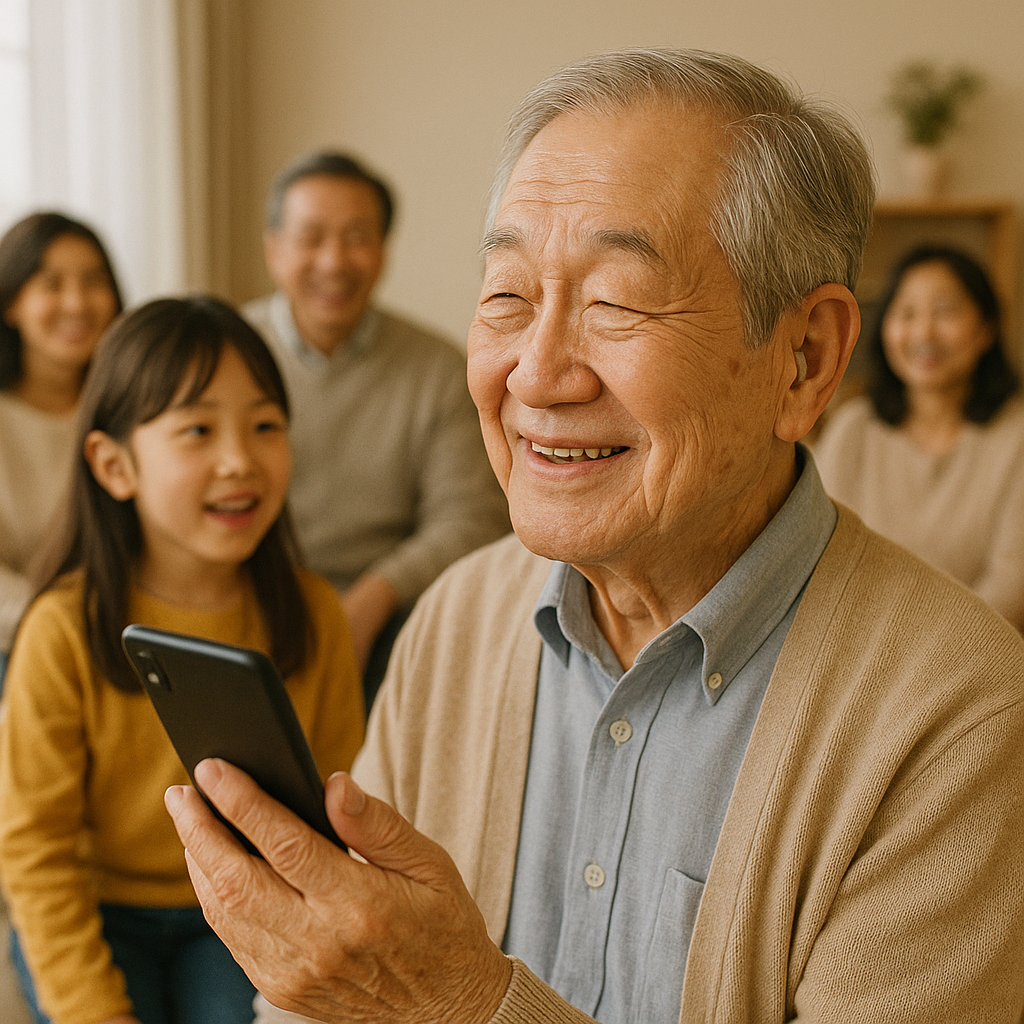 보청기 없이 청력 보조 앱 활용