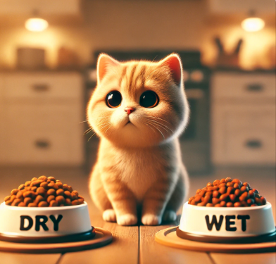 건식 사료 vs 습식 사료 (고양이 건강에 더 좋은 선택)
