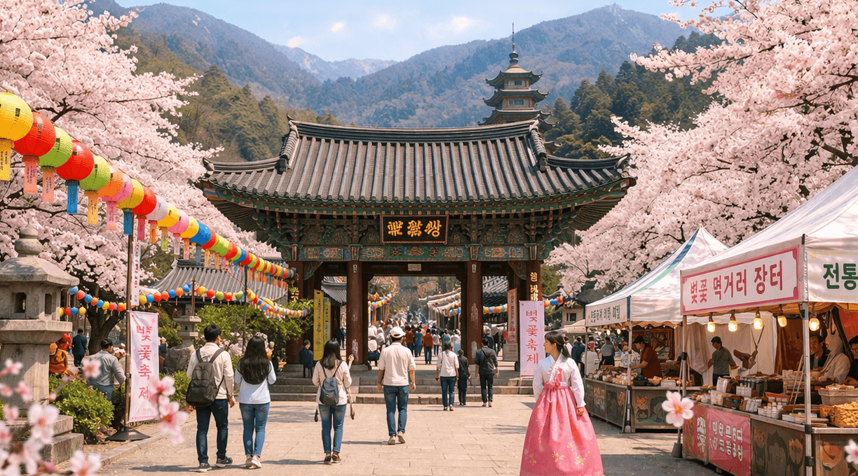 하동 쌍계사 벚꽃 축제, 놓치면 후회할 포토존 총정리