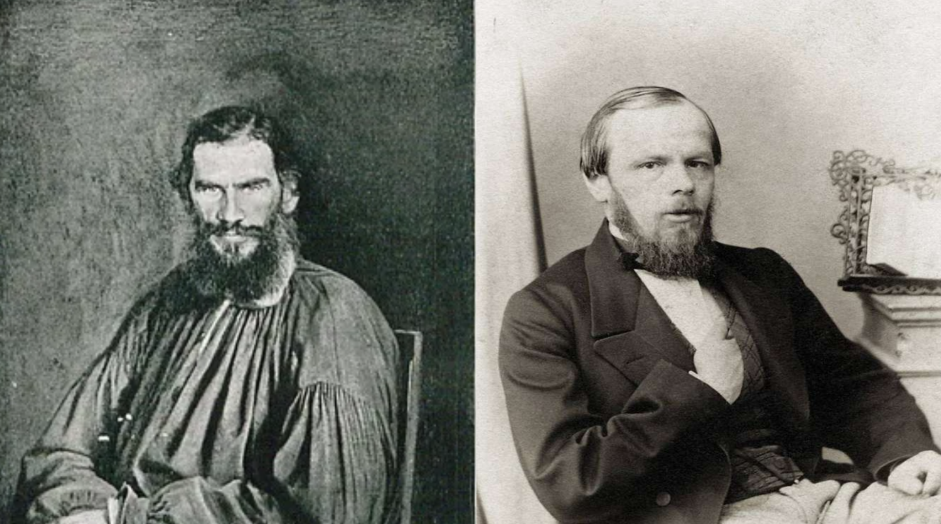 이미지: 톨스토이와 도스토옙스키