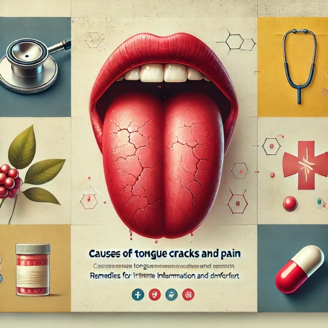 혓바닥갈라짐따가움