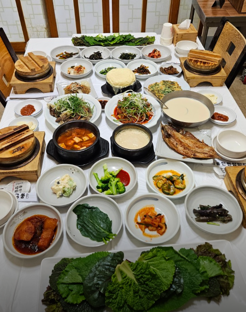 쌈밥정식사진