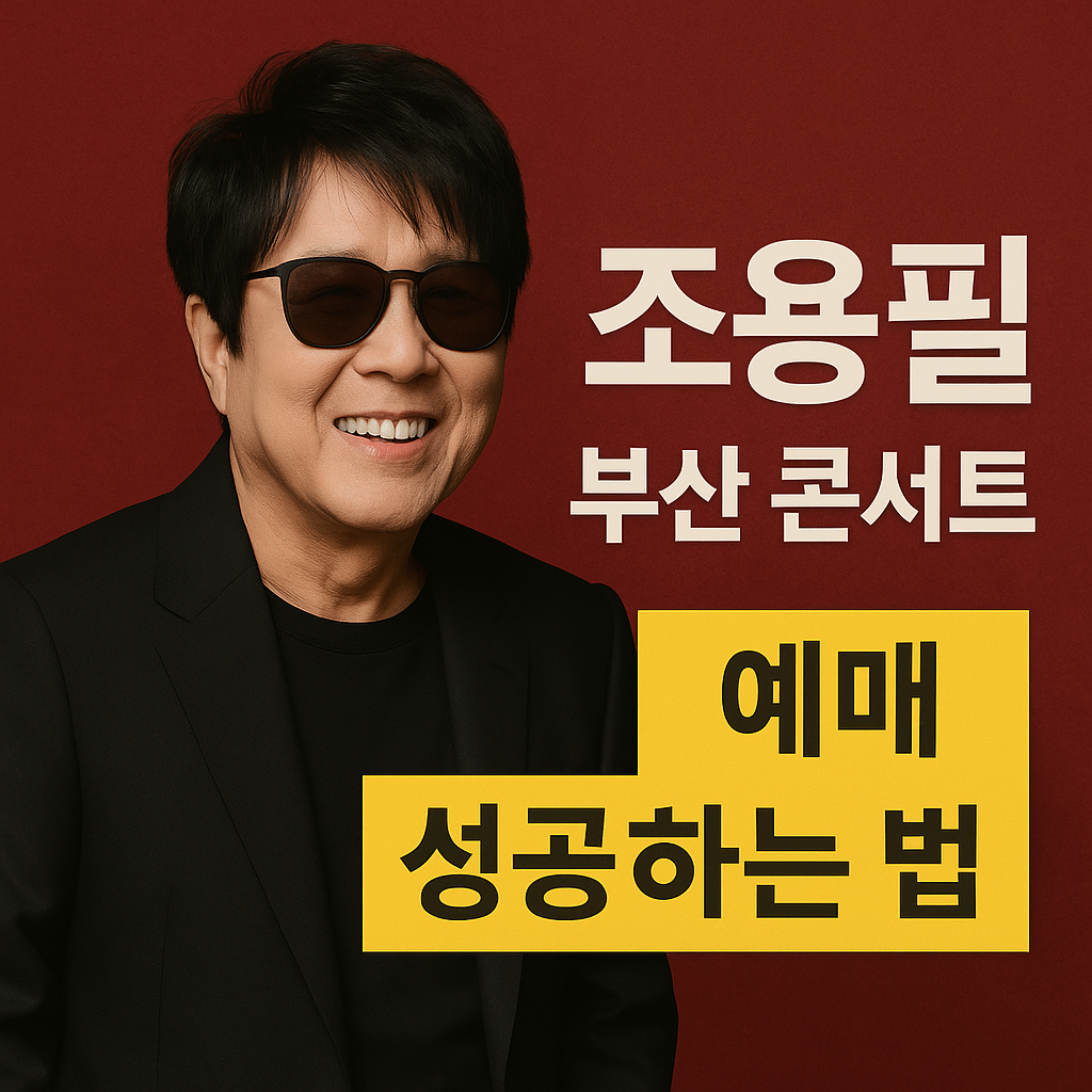 조용필 부산 콘서트 티켓 예매하기