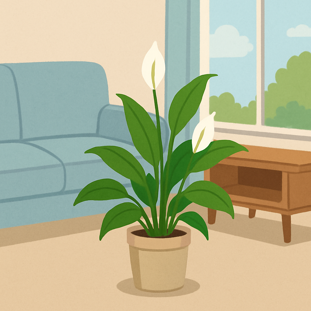 에어컨과 함께 환기시키는 공기 순환 일러스트