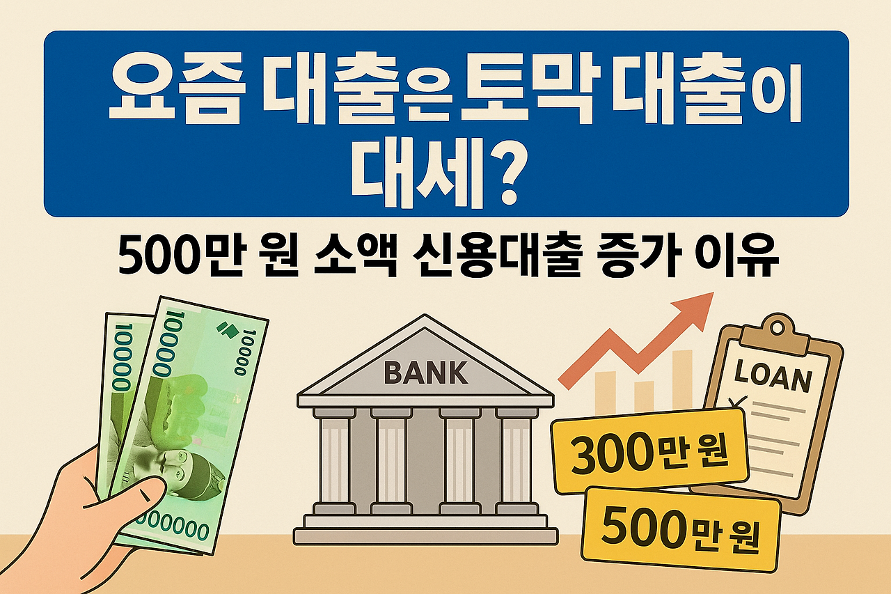 요즘 대출은 토막 대출이 대세? — 500만 원 소액 신용대출 증가 이유