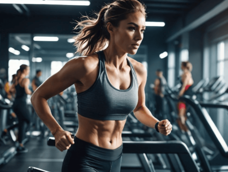 운동하고 있는 여자 그림