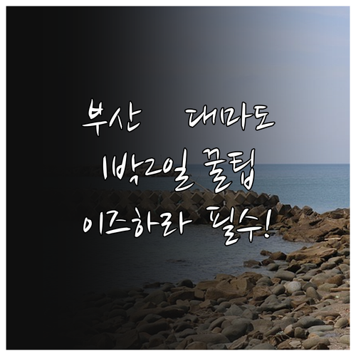 부산에서 대마도 이즈하라 1박2일 여..