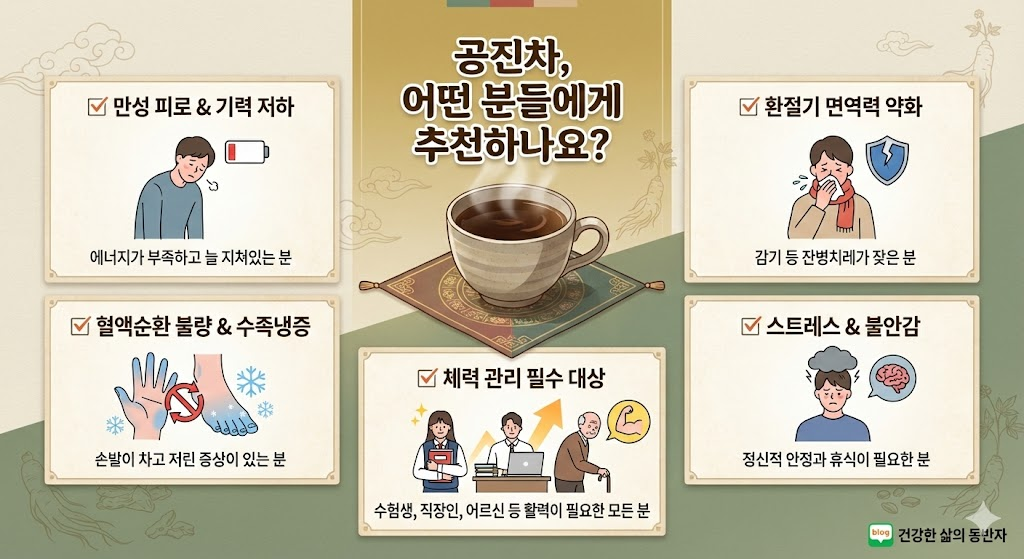 공진차 겨울철건강 면역력강화 기력회복 한방차 보양차 환절기건강