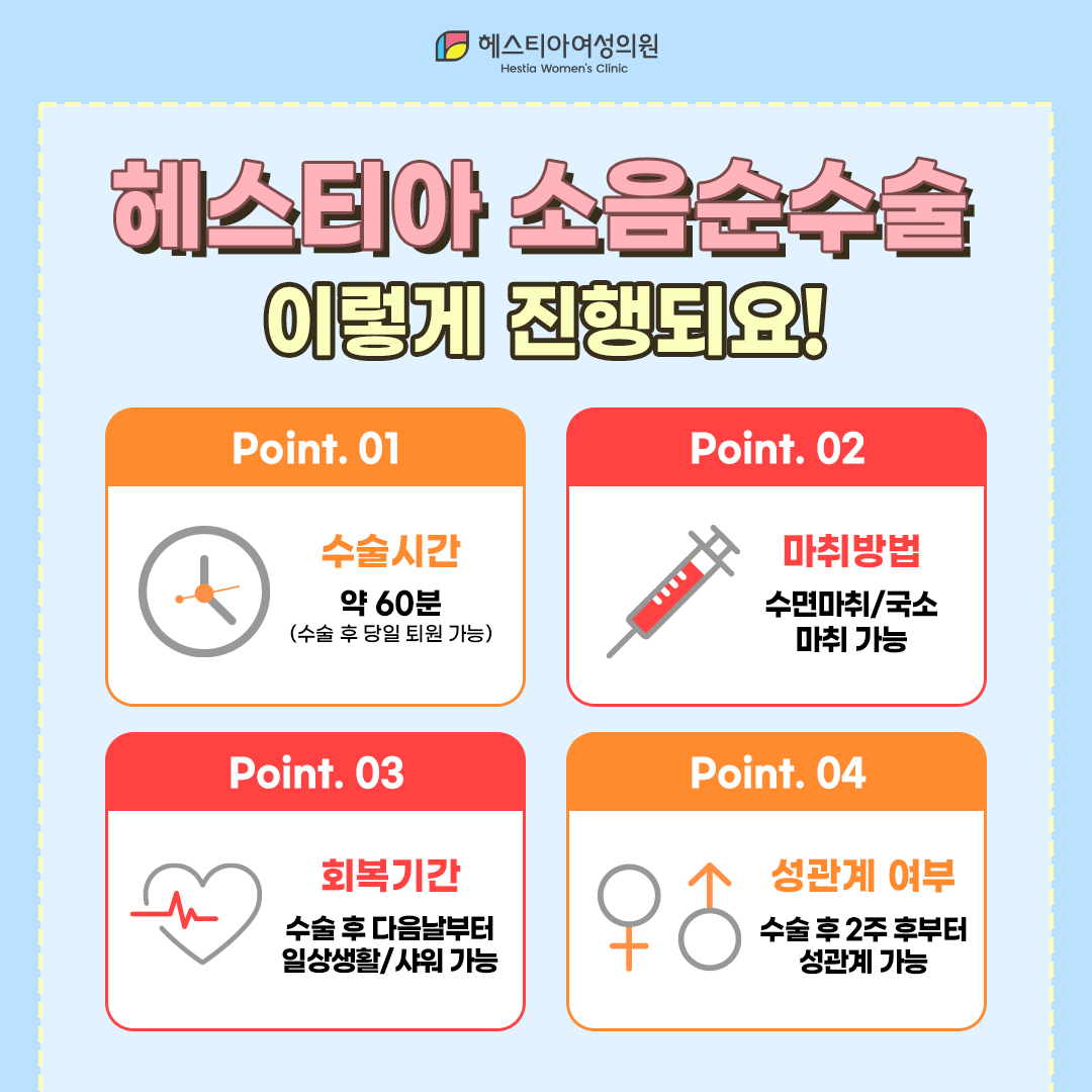 헤스티아소음순수술이렇게진행되요