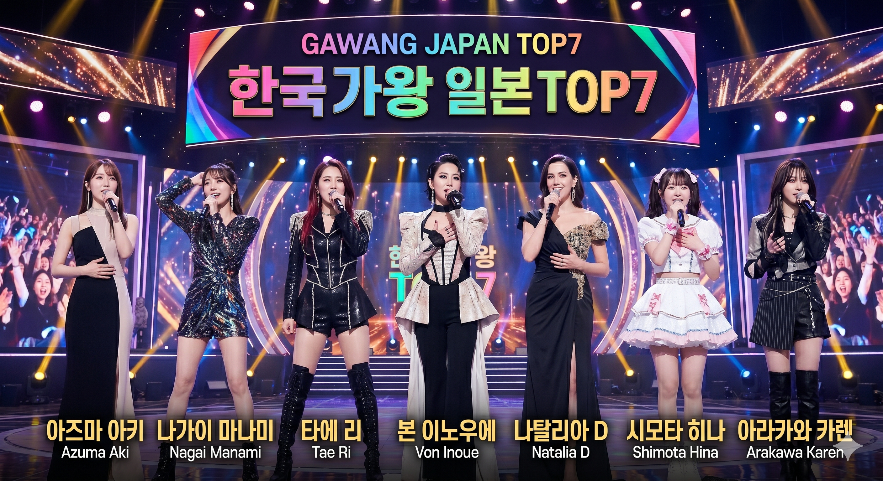 일본 현역가왕 TOP7