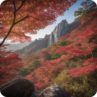 지리산 피아골 단풍축제 단풍절정시기 이미지